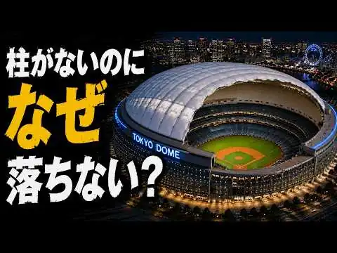 画像 空気だけで38年！？400tの巨大屋根を支え続ける仕組みを3D徹底解剖⁠【東京ドーム】