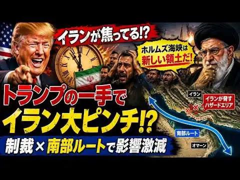 画像  #1056「イラン、ついに限界か…トランプの“経済制裁”が直撃！ホルムズ海峡でも追い込まれる」