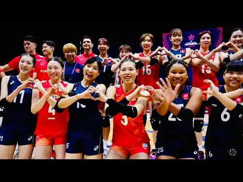 画像 【試合ハイライト】日本女子 初戦をストレートで快勝！【バレーボール アジア選手権2026】