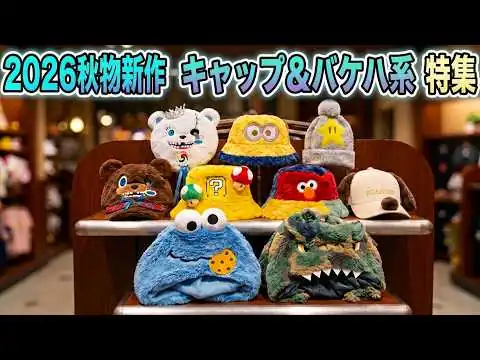 画像 【USJグッズ紹介】2026年秋冬グッズが登場‼️キャップやバケハと最近流行りのマフラーハットをご紹介✨️
